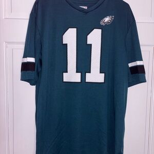 Green Philadelphia Eagles Football Shirt Jersey - #11 Carson Wentz